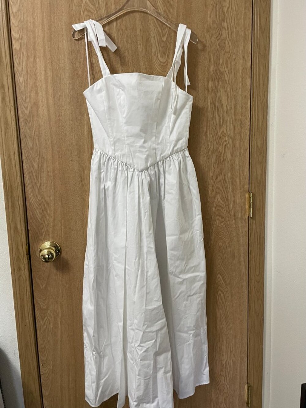 NWT ZARA COTTON POPLIN MAXI DRESS - Picture 2 of 5